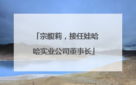宗馥莉，接任娃哈哈实业公司董事长