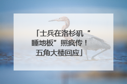士兵在洛杉矶“睡地板”照疯传！五角大楼回应