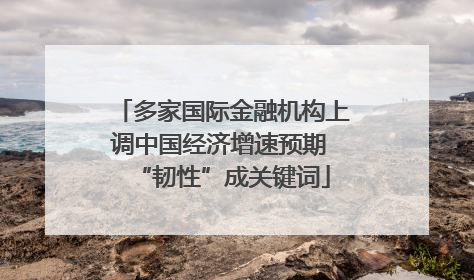 多家国际金融机构上调中国经济增速预期 “韧性”成关键词