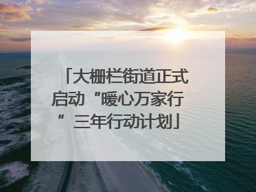 大栅栏街道正式启动“暖心万家行”三年行动计划