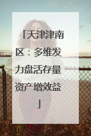 天津津南区：多维发力盘活存量资产增效益