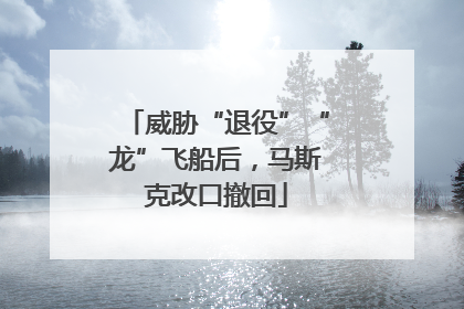 威胁“退役”“龙”飞船后，马斯克改口撤回