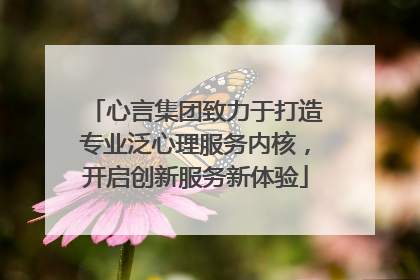 心言集团致力于打造专业泛心理服务内核，开启创新服务新体验