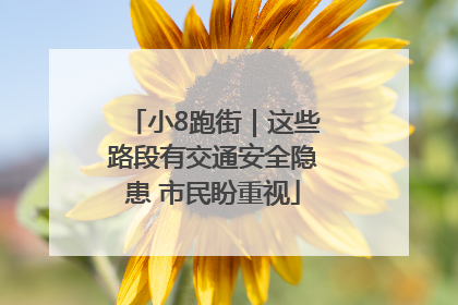 小8跑街｜这些路段有交通安全隐患 市民盼重视