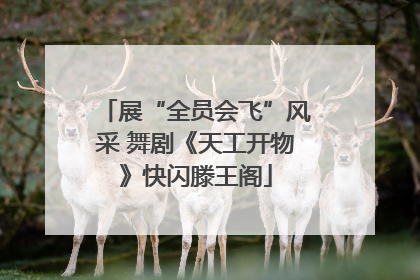 展“全员会飞”风采 舞剧《天工开物》快闪滕王阁
