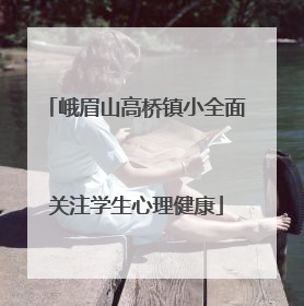 峨眉山高桥镇小全面关注学生心理健康