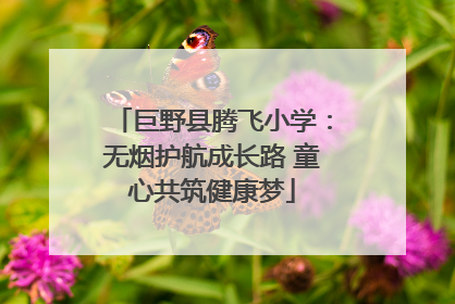 巨野县腾飞小学：无烟护航成长路 童心共筑健康梦