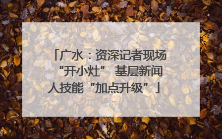 广水：资深记者现场“开小灶” 基层新闻人技能“加点升级”