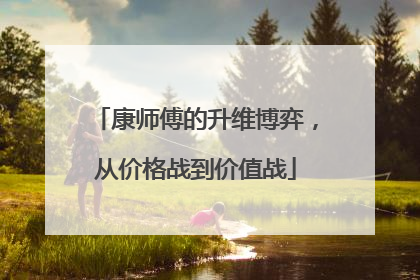 康师傅的升维博弈，从价格战到价值战