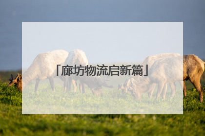 廊坊物流启新篇