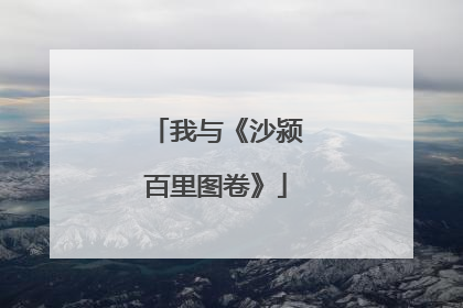 我与《沙颍百里图卷》