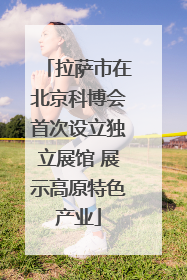 拉萨市在北京科博会首次设立独立展馆 展示高原特色产业