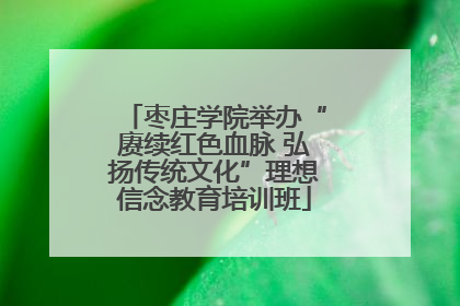 枣庄学院举办“赓续红色血脉 弘扬传统文化”理想信念教育培训班
