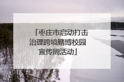 枣庄市启动打击治理跨境赌博校园宣传周活动