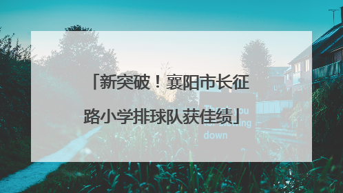 新突破！襄阳市长征路小学排球队获佳绩