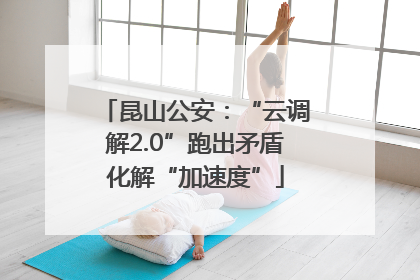昆山公安：“云调解2.0”跑出矛盾化解“加速度”