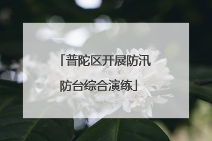 普陀区开展防汛防台综合演练