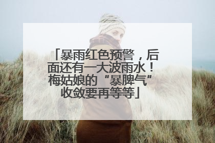 暴雨红色预警，后面还有一大波雨水！梅姑娘的“暴脾气”收敛要再等等
