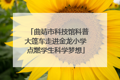 曲靖市科技馆科普大篷车走进金龙小学点燃学生科学梦想