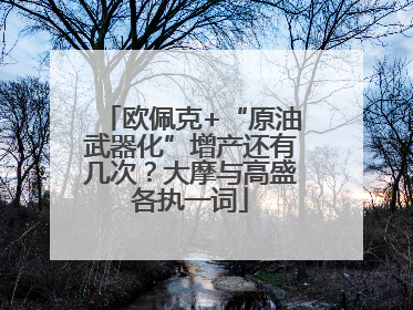 欧佩克+“原油武器化”增产还有几次？大摩与高盛各执一词