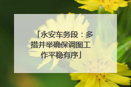 永安车务段：多措并举确保调图工作平稳有序