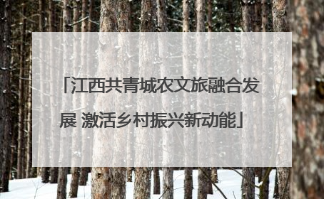 江西共青城农文旅融合发展 激活乡村振兴新动能