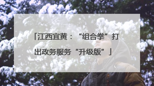 江西宜黄：“组合拳”打出政务服务“升级版”