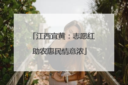 江西宜黄：志愿红助农惠民情意浓