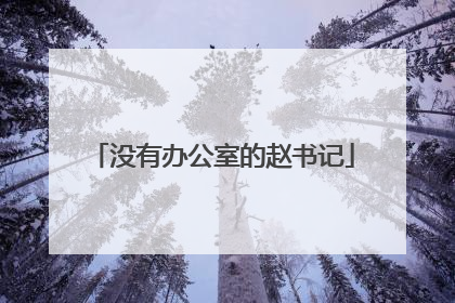 没有办公室的赵书记
