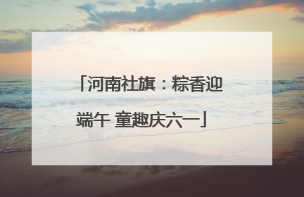 河南社旗：粽香迎端午 童趣庆六一