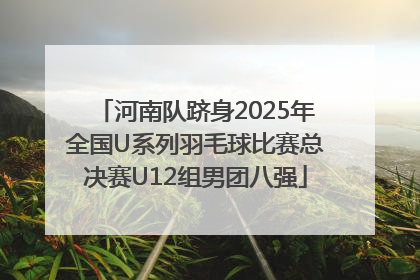 河南队跻身2025年全国U系列羽毛球比赛总决赛U12组男团八强