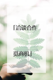 洽谈合作觅商机