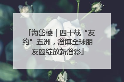 海岱楼｜四十载“友约”五洲，淄博全球朋友圈绽放新淄彩