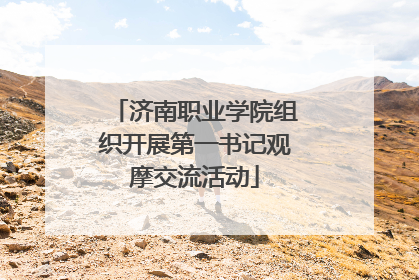 济南职业学院组织开展第一书记观摩交流活动