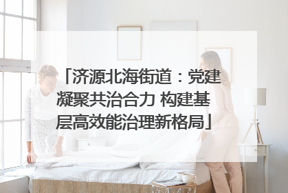 济源北海街道：党建凝聚共治合力 构建基层高效能治理新格局