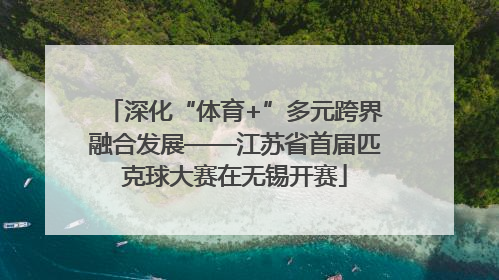 深化“体育+”多元跨界融合发展——江苏省首届匹克球大赛在无锡开赛