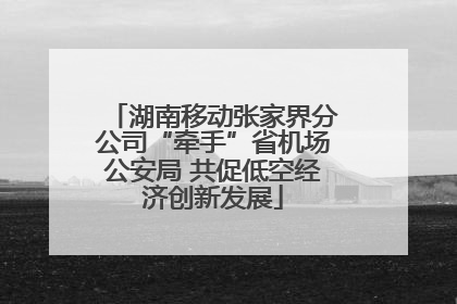 湖南移动张家界分公司“牵手”省机场公安局 共促低空经济创新发展