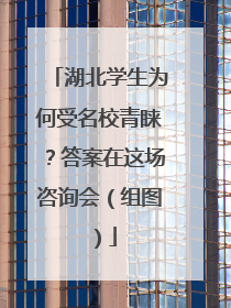 湖北学生为何受名校青睐？答案在这场咨询会（组图）