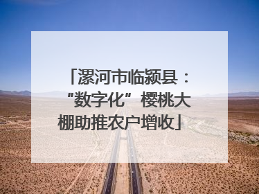 漯河市临颍县：“数字化”樱桃大棚助推农户增收