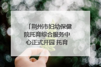 荆州市妇幼保健院托育综合服务中心正式开园 托育宣传月同步启动