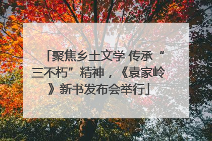 聚焦乡土文学 传承“三不朽”精神，《袁家岭》新书发布会举行