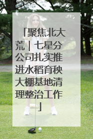 聚焦北大荒｜七星分公司扎实推进水稻育秧大棚基地清理整治工作