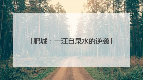 肥城：一汪自泉水的逆袭