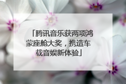 腾讯音乐获两项鸿蒙座舱大奖，携造车载音娱新体验