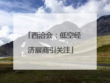西洽会：低空经济展商引关注