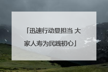 迅速行动显担当 大家人寿为民践初心