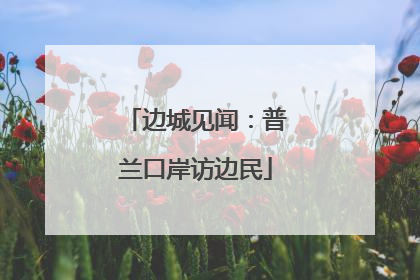 边城见闻：普兰口岸访边民