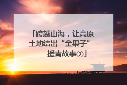 跨越山海，让高原土地结出“金果子”——援青故事②