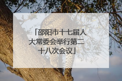 邵阳市十七届人大常委会举行第二十八次会议