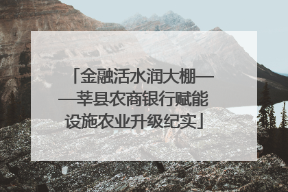 金融活水润大棚——莘县农商银行赋能设施农业升级纪实